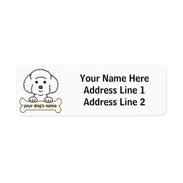 Personalized Bichon Frise Label (Front)