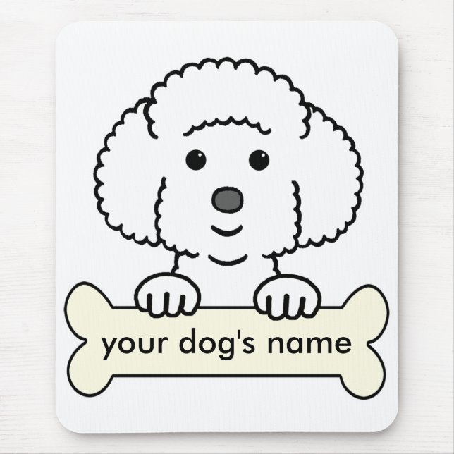 Personalized Bichon Frise Mouse Pad (Front)