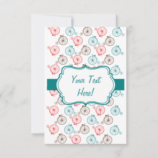 Personalized Bicycle Card (Front)