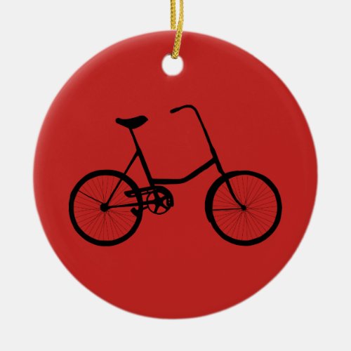 Personalized Bicycle Ceramic Ornament