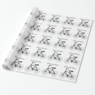 Personalized Bicycle Design Wrapping Paper