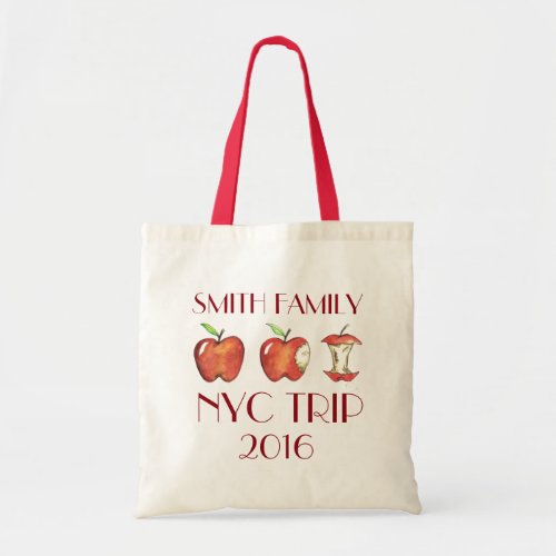 Personalized Big Apple New York City NYC Trip Tote