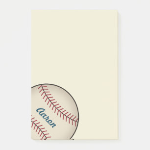 Personalized Big Baseball Post It Notes