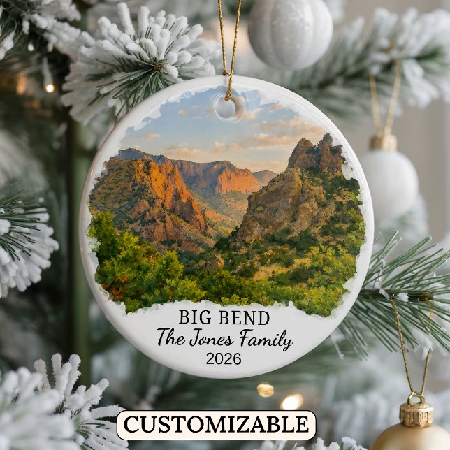 Personalized Big Bend National Park Ornament Texas (Creator Uploaded)