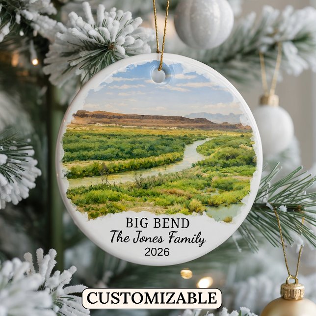 Personalized Big Bend National Park Ornament Texas (Creator Uploaded)