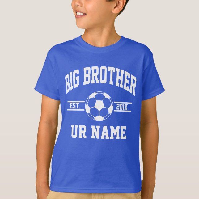 Personalized Big Brother Soccer T-Shirt (Front)