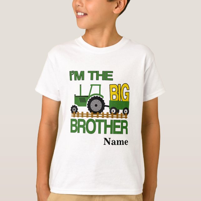 Personalized Big Brother tractor t-shirt (Front)