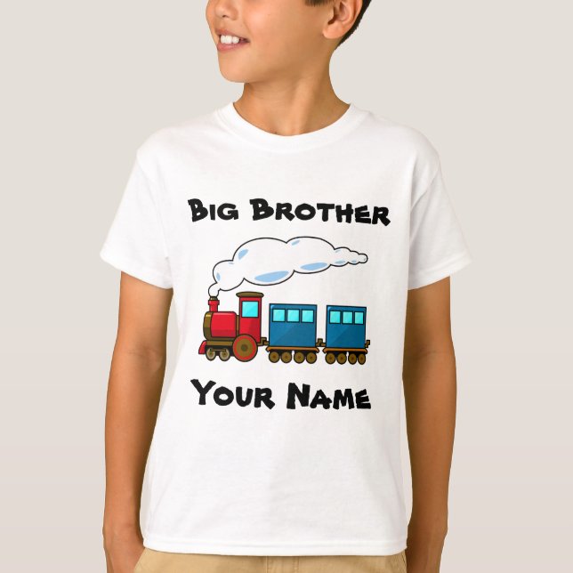 Personalized big brother train T-Shirt (Front)