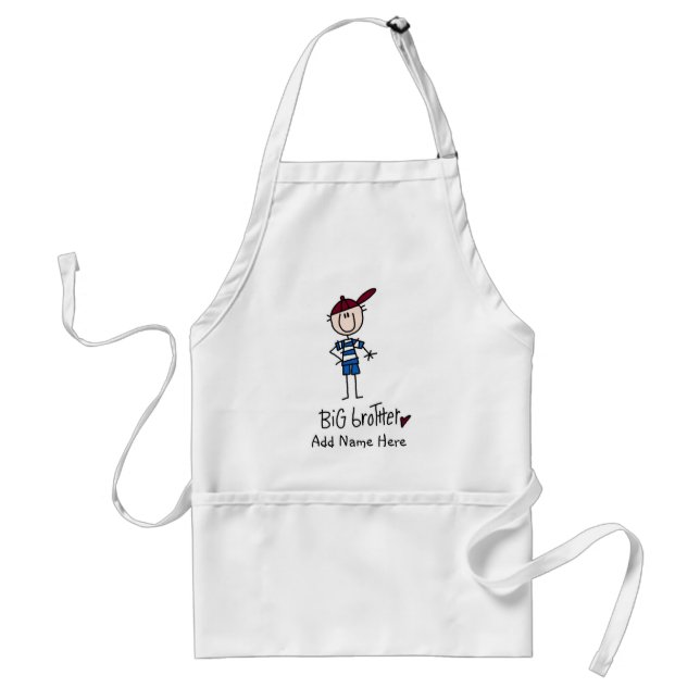 Personalized Big Brother Tshirts and Gifts Adult Apron (Front)