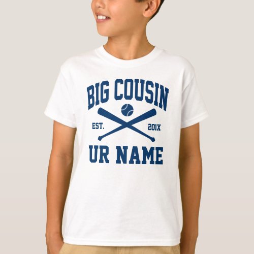 personalized big cousin baseball T_Shirt