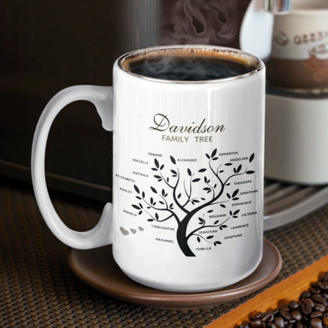 Personalized Big Family Tree (20 names) Coffee Mug (Creator Uploaded)