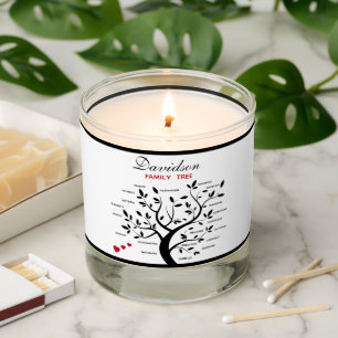 Personalized Big Family Tree (20 names) Scented Candle