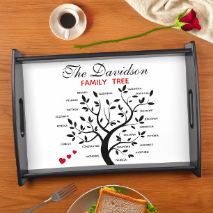 Personalized Big Family Tree (20 names) Serving Tray