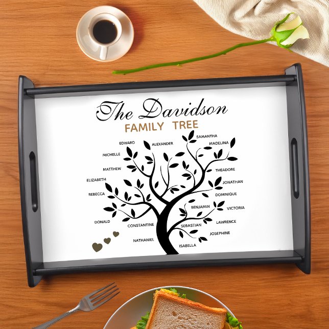 Personalized Big Family Tree (20 names)  Serving Tray (Creator Uploaded)