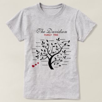Personalized Big Family Tree (20 names) T-Shirt
