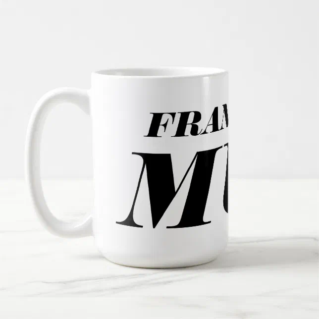 Personalized big giant jumbo XL coffee mug | Zazzle