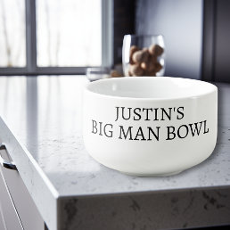 Personalized Big Man Bowl