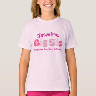 Personalized Big Sis Firstborn. Fearless. Fabulous T-Shirt