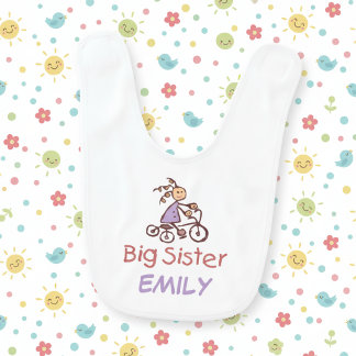 Personalized Big Sister Bib