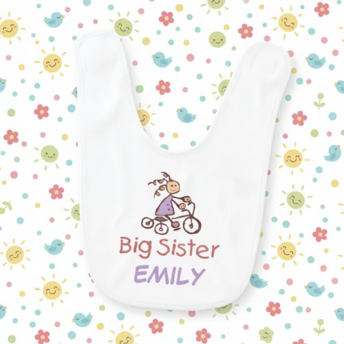 Personalized Big Sister Bib