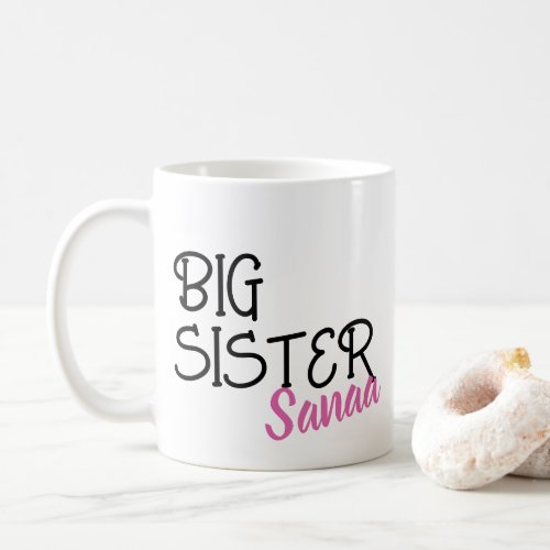 Personalized Big Sister Pregnancy Announcement Mug