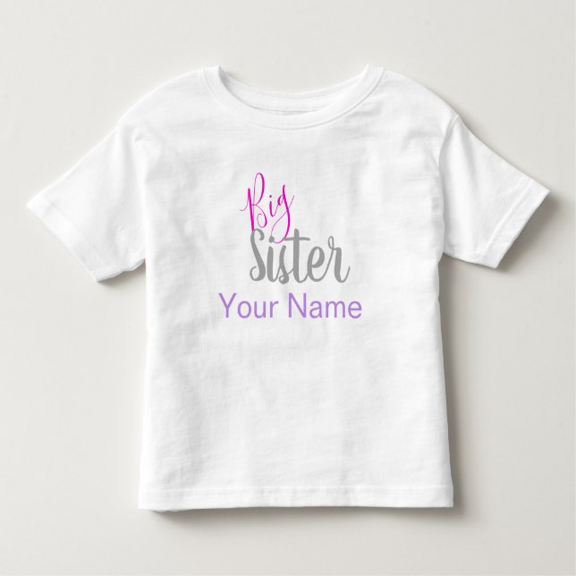 Personalized Big Sister Shirt (Front)