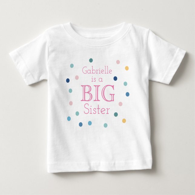 PERSONALIZED BIG SISTER t-shirt (Front)