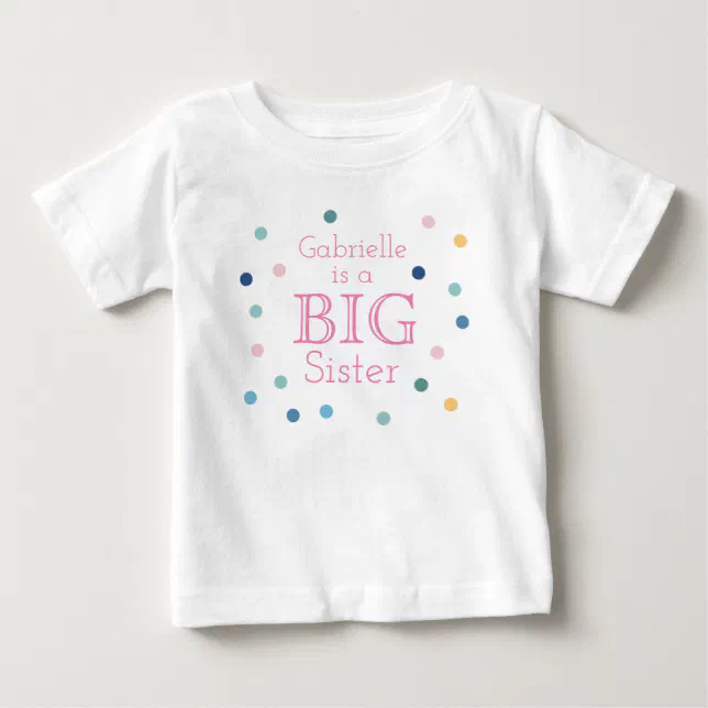 PERSONALIZED BIG SISTER tshirt Zazzle — free download