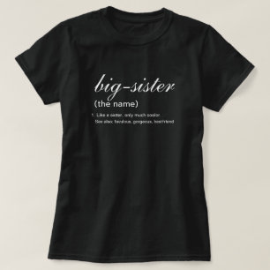 Personalized Big sister T-Shirt