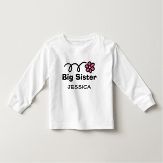 Personalized Big Sister t-shirt for older sibling