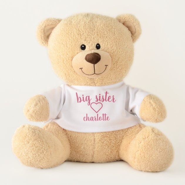 personalized monogrammed gift personalized stuffed animal personalized gift Super big sister embroidered stuffed animals big brother