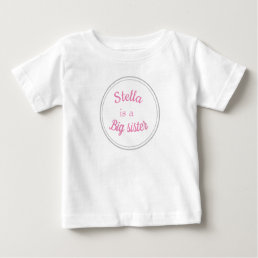 PERSONALIZED BIG SISTER WITHIN A CIRCLE t-shirt