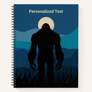 Personalized Bigfoot Notebook