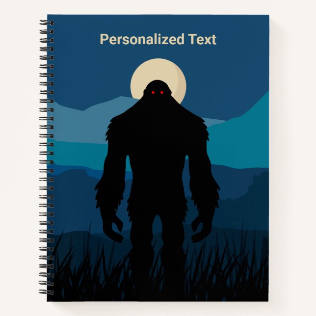 Personalized Bigfoot Notebook (Front)