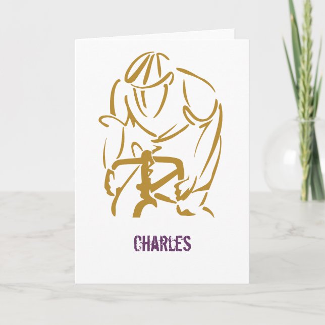 Personalized Bike note cards (Front)