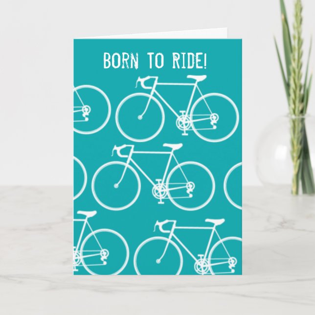 Personalized Bike note cards (Front)
