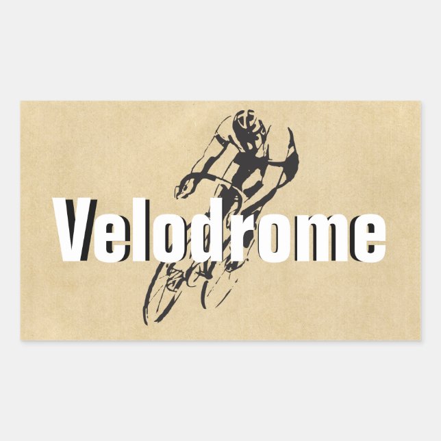 Personalized Bike Racing Rectangular Sticker (Front)