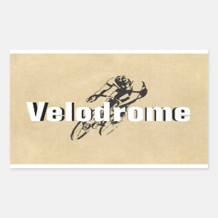 Personalized Bike Racing Rectangular Sticker