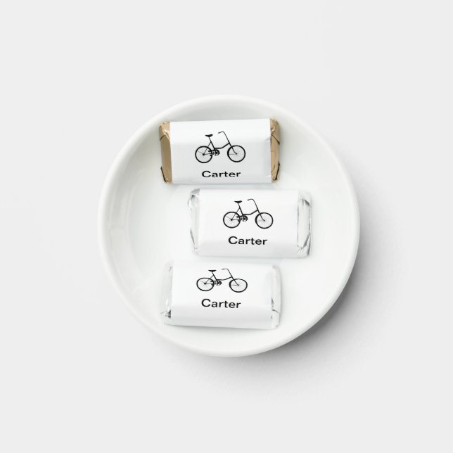 Personalized Bike Two Wheel Bicycle Hershey's Miniatures (Plate)