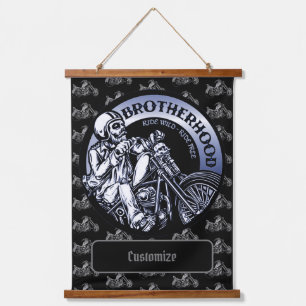 Personalized Biker Brotherhood Hanging Tapestry
