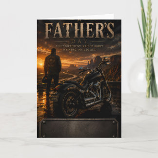 Personalized Biker Dad Father's Day Greeting Card
