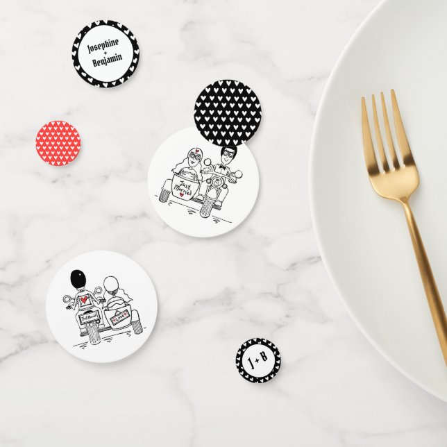 Personalized Biker Motorcycle Wedding Table Confet Confetti (Group)