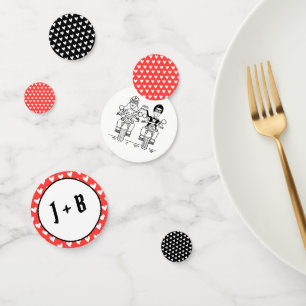 Personalized Biker Motorcycle Wedding Table Confetti