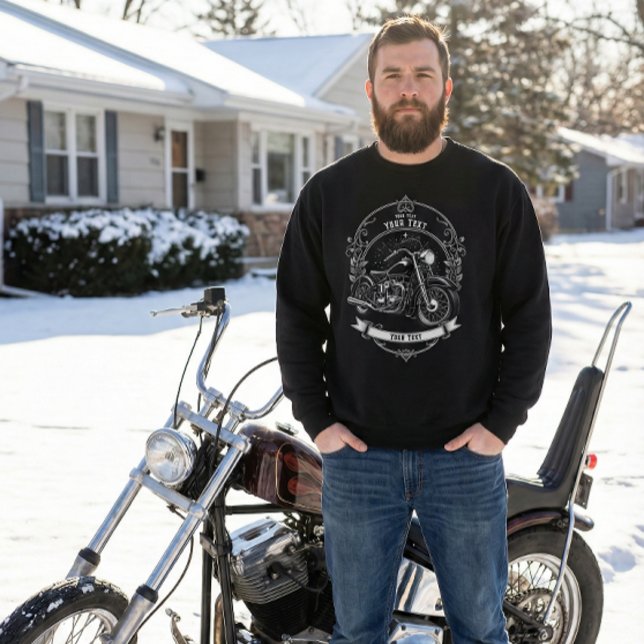 Personalized Biker Winter Outfit Sweatshirt (Creator Uploaded)