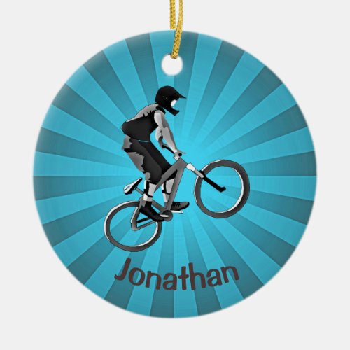 Personalized Biking Ornament