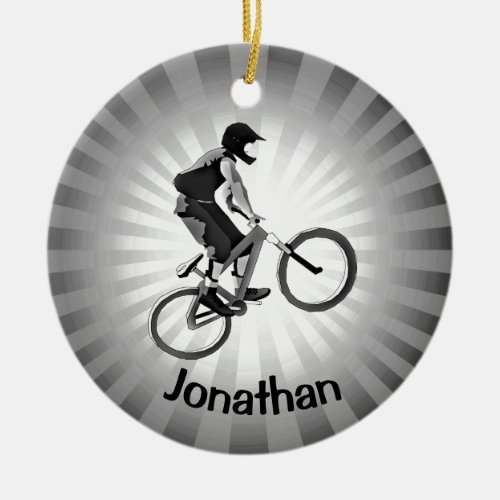 Personalized Biking Ornament