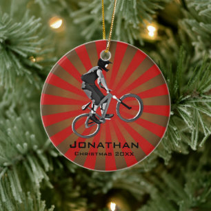 Personalized Biking Ornament
