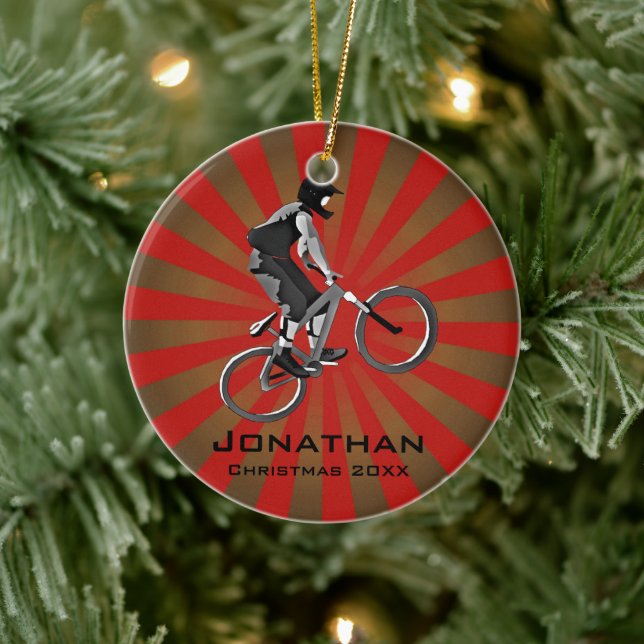 Personalized Biking Ornament (Tree)