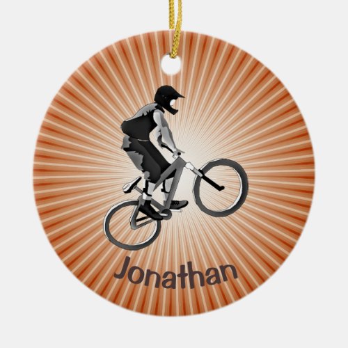 Personalized Biking Ornament