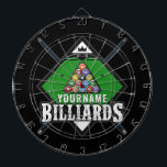 Personalized Billiards NAME Cue Rack Pool Room Dart Board<br><div class="desc">Personalized Billiards NAME Pool Room Champion Cue Rack Design - Customize with your Name or Custom Text!</div>